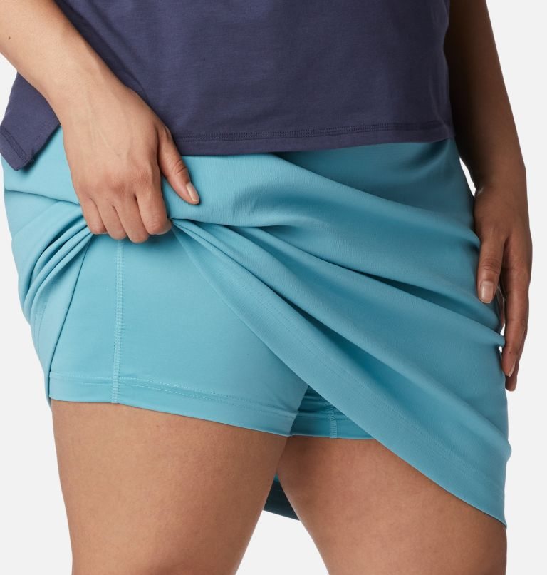 Women's Columbia On The Go Skorts Light Blue | Plus Size CA-G5C81